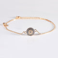 Classic Sapphire Evil Eye Bracelet by Fine Color Jewels