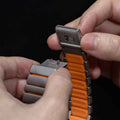 Titanium Samsung Galaxy Watch 8 & 7 Watch Band I 40MM, 44MM, 46MM, 47MM by Arleathercraft