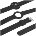 Adjustable Black Silicone Dog Collar for Large Dogs - Apple AirTag by Zerodamage Sahara Case LLC