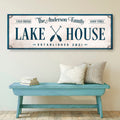 Personalized Lake House Sign IV by Tailored Canvases