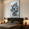 Eternal Love Figure Abstract Wall Art II by Tailored Canvases