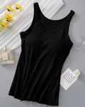 Round Neck Tank with Bra by Boutique 23