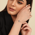 Classic Sapphire Evil Eye Bracelet by Fine Color Jewels