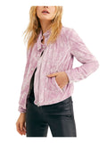 Free People Womens Purple Zip up Jacket, Size XS by Vanessa Jane