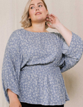 Floral Print Baby Doll Top by Boutique 23