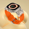 Silicone Apple Watch Band with Steel Buckle 42/44/45/49 MM by Arleathercraft