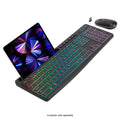 Rechargeable Silent Wireless Keyboard & Mouse Combo - 106 Keys, RGB Backlight by Zerodamage Sahara Case LLC