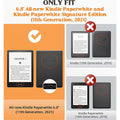 Indy Series Black Vegan Leather Folio Case - Amazon Kindle Paperwhite by Zerodamage Sahara Case LLC