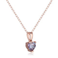 Alexandrite Heart Necklace by Fine Color Jewels