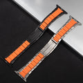 Steel & Silicone Apple Watch Band Series 11/10/9/8/7/6/5/4/ SE / Ultra 1/2/3 by Arleathercraft