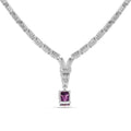 Natural Amethyst Art Deco Necklace by Fine Color Jewels