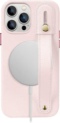 iPhone 14 Pro Max 6.7-inch Protection Kit Bundle - FingerGrip Series Case with Tempered Glass Screen and Camera Protector (Light Pink) by Zerodamage Sahara Case LLC
