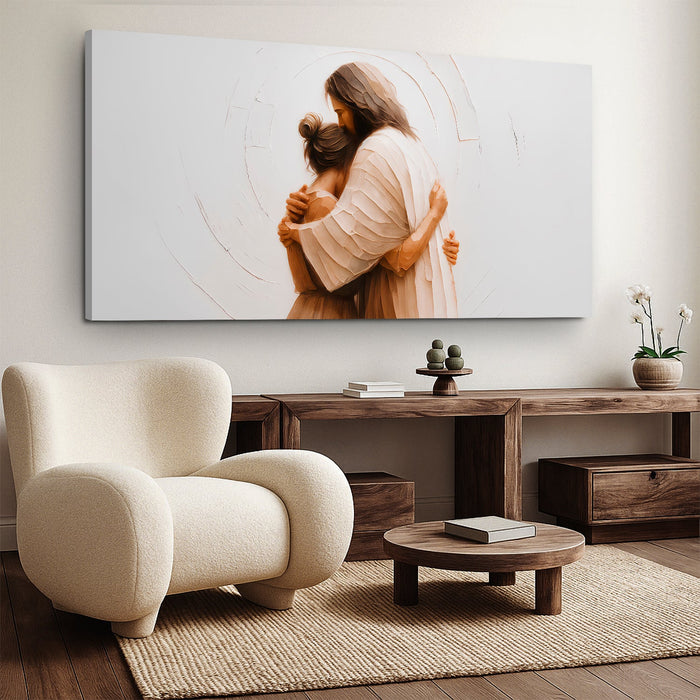 Divine Embrace of Grace Faith Wall Art II by Tailored Canvases