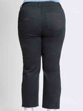 Curvy High Rise Wide Leg Trouser - Black by Boutique 23