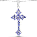 2.00 Carat Genuine Tanzanite .925 Sterling Silver Pendant by Bids.com