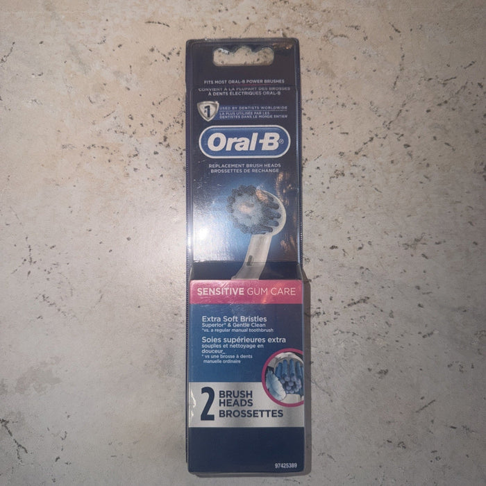 Oral-B Sensitive Gum Care Electric Toothbrush Brush Heads 2 Heads by Price Is Right Miami