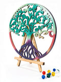 Simurg Round Tree of Life Wooden Wall Art Wall Hanging Decor Art Home Decoration by Vanessa Jane