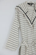 Cotton Black & White Bathrobe by NoaPure.com