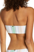 ONeill Dreamland Beach Stripe Bandeau Bikini Top, Size XS by Vanessa Jane
