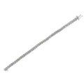 .925 Sterling Silver 1.0 cttw Diamond "Arrow" Shape Tennis Link Bracelet (I-J Color, I3 Clarity) -7.25" by Bids.com