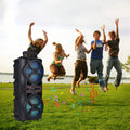 Portable Bluetooth Speaker with Subwoofer Bass, Dual 6.5" LED Woofers and Microphone by DailySale