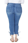 NYDJ Womens Plus Size Ami Skinny Ankle with Tie Hem, Size 24W by Vanessa Jane