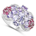 2.70 Carat Genuine Tanzanite .925 Sterling Silver Ring by Bids.com