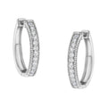 10KT White Gold Diamond Hoop Earring (1.00 cttw, H-I Color, I1-I2 Clarity) by Bids.com