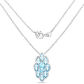 4.77 Carat Genuine Swiss Blue Topaz .925 Sterling Silver Pendant by Bids.com