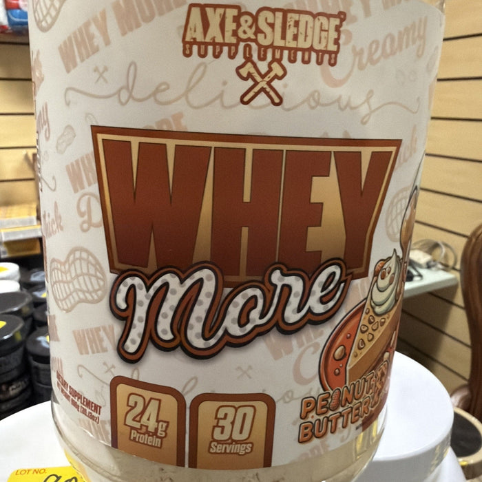 Axe & Sledge Whey More Protein, Peanut Butter Pie, 35.13 oz by Price Is Right Miami
