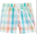 First Impressions Toddler Boys Plaid Cotton Shorts by Vanessa Jane