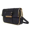 Calvin Klein Black Saffiano Leather Demi Shoulder Handbag by Vanessa Jane