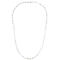 14k White Gold Necklace with Polished Circles by Bids.com