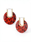 Inc Large Gold-Tone Resin Hoop Earrings by Vanessa Jane