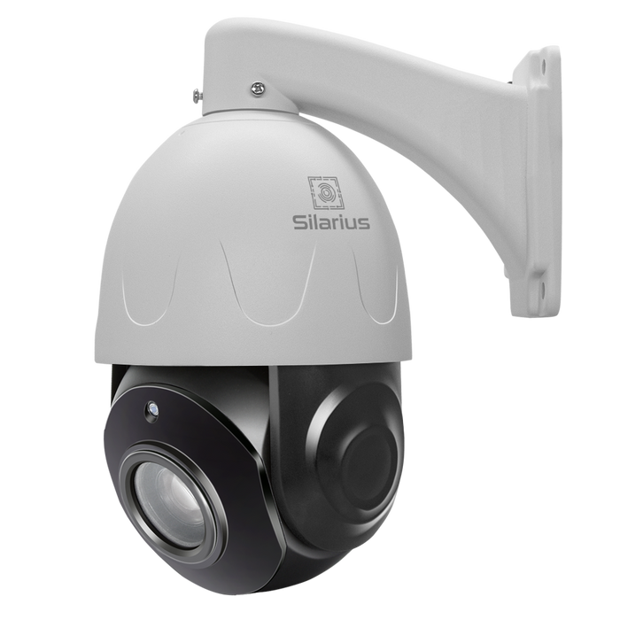 Silarius SIL-PTZ5MPX30AI 4.5" PTZ 5MP 5-150mm lens, High speed PTZ Dome, AI X30 Optical Zoom Outdoor Camera, built in Mic, ONVIF(NDAA Compliant) by Silarius