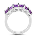3.30 Carat Genuine Amethyst .925 Sterling Silver Ring by Bids.com