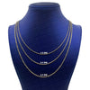 14K Yellow Gold Rope Diamond Cut Chain Necklace