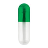 Coni-Snap® Empty Gelatin Capsules, Size 0, Green/Clear (5,000 Count)