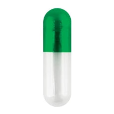 Coni-Snap® Empty Gelatin Capsules, Size 0, Green/Clear (5,000 Count) by Pasteur Pharmacy