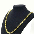 18K Solid Gold 4mm Rope Chain by DailySale