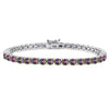 4mm Round Mystic Topaz Tennis Bracelet