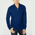 Club Room Mens Pima Cable Quarter-Zip Sweater by Vanessa Jane
