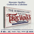 4th of July Fireworks Celebration Personalized Sign by Tailored Canvases
