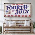 4th of July Personalized Welcome Sign by Tailored Canvases