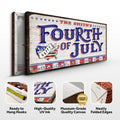 4th of July Personalized Welcome Sign by Tailored Canvases