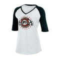 NHL Philadelphia Flyers Womens Slub V-Neck Tee, Size 8/10 Medium by Vanessa Jane
