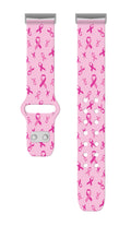 Breast Cancer Awareness HD Fitbit Versa 3 & Sense 1 Watch Band by Affinity Bands