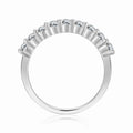 Half Eternity Band Moissanite Ring by Fine Color Jewels
