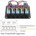 5 Gang Marine Panel Switch by DailySale