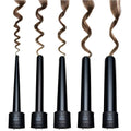 5-in-1 Curling Iron Wand Set Hair Curler Set With 5 Interchangeable Barrels Roller by DailySale